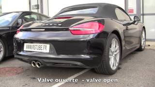 Porsche Boxster 981 sport exhaust  SCART Valvetronic [upl. by Neils416]