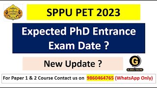 SPPU PET PhD Entrance Exam 2023  Imp Update  Exam Date   SPPU PET 2023 [upl. by Anual]