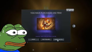 DOTA 2  MOST INTENSE UNBOXING OF 2023 COLLECTORS CACHE [upl. by Calvano]