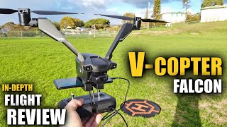 VCopter Falcon 2 Armed Drone Flight Review INDEPTH  How Good is it REALLY BONUS CRASH TEST [upl. by Aneel]