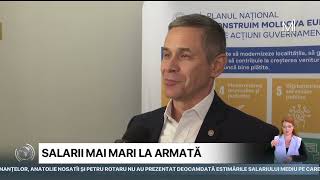 Salarii mai mari în armată Majorarea va costa bugetul aproape 1463 milioane de lei pe an [upl. by Ayanahs126]