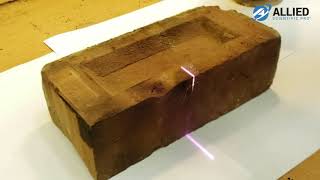 Laser Cleaning  Removing Soot from Brick  LaserArt Cleaning System [upl. by Ailis285]