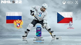 IIHF World Championship 2022  6  Semifinal  Russia vs Czechia [upl. by Yrtsed]