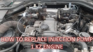 How to Replace Injection Pump 1KZ Engine [upl. by Yreved275]