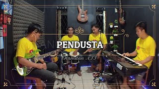 PENDUSTA KARAOKE NADA COWOK Hamdan ATT [upl. by Suidualc]