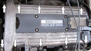 GM 22L Ecotec timing chain replacement 03 Cavalier part 6 valve cover and conclusion [upl. by Gruver]