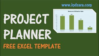 Project Planner Excel Template  Free Project Plan Template for project scheduling [upl. by Aneles]