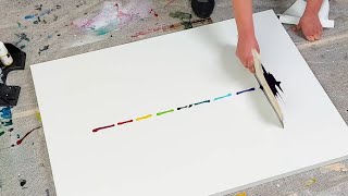 5 Abstract Acrylic Paintings  Easy Painting Techniques  Satisfying Miracle Life Art [upl. by Aynwad]