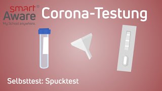 CoronaSelbsttest Spucktest  Speicheltest  Fortbildung Pflege  smartAware [upl. by Sivehc732]