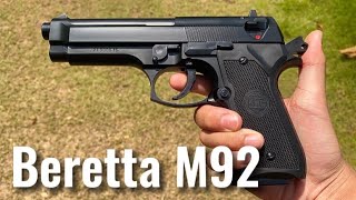 KWC Airsoft Beretta M92 Spring Pistols [upl. by Annodal]