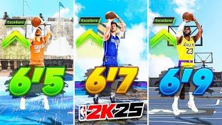 NBA 2K25 BEST JUMPSHOTS for 6’56’9 BUILDS All 3 PT Ratings Best Shooting Tips amp Settings in 2K25 [upl. by Singh293]