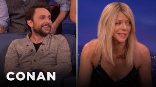 Charlie Day amp Kaitlin Olson’s Awkward Love Scene  CONAN on TBS [upl. by Jahdiel]