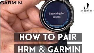 How to pair Heart Rate Monitor to a Garmin watch [upl. by Merwin]