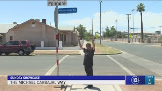 Street dedicated to legendary boxer Michael Carbajal [upl. by Lorrimor]