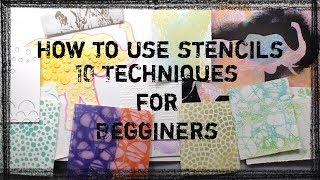 How to use a stencil for Beginners 10 Easy Techniques for Using Stencils  Stencil Tips [upl. by Johnsten]