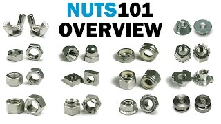 Nuts 101 Overview  The Types of Fastener Nuts  Fasteners 101 [upl. by Akalam927]