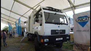 MAN LE 14280 UNICAT  CAMPER EXPEDITION VEHICLE  WHITE COLOUR  WALKAROUND [upl. by Airotciv]