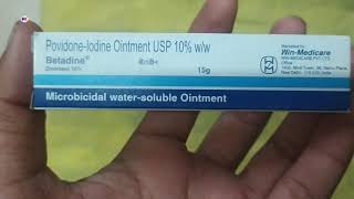 Betadine ointment povidone lodine 10 ointment uses or benefits full review in hindi [upl. by Ayekam]