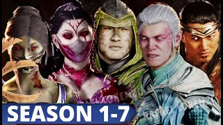 Mortal Kombat 1 ALL MASKS FACES SKINS GEAR Season 1  7 MK1 [upl. by Debora203]