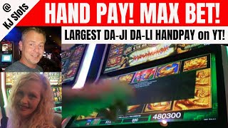 Da Ji Da Li  Massive HAND PAY 480300  Largest On Youtube [upl. by Dusza]