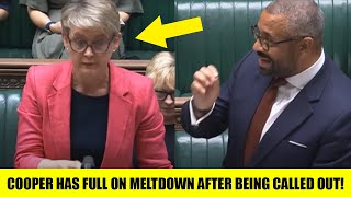 Yvette Cooper Has FULL ON MELTDOWN When Caught Out ‘Laughing’ About Knife Crime In Parliament [upl. by Esilahs]