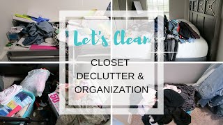 CLOSET DECLUTTER TIME LAPSE  LETS CLEAN TOGETHER  CLEANING MOTIVATION 2019 [upl. by Block46]