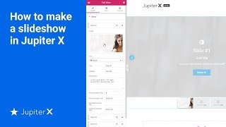 How to make a slideshow in Jupiter X [upl. by Eille]