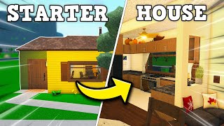 Renovating the BLOXBURG STARTER HOUSE Into a REALISTIC HOME [upl. by Caddric703]