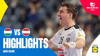 A late win AGAIN 😨  Hungary vs Austria  Highlights  Mens EHF EURO 2024 [upl. by Yllatan14]