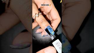 Water marble nail art at home 💅shorts nailsart naildesigns nailtutorial [upl. by Eidnyl]