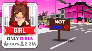 I CREATED a BROOKHAVEN ONLY FOR GIRLS [upl. by Carn]