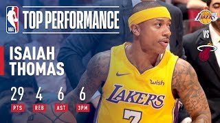 Isaiah Thomas Leads the Lakers With a SeasonHigh 29 Pts  March 1 2018 [upl. by Arther507]