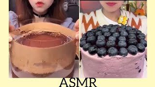 Lava Cake and Crepe Cake ASMR Mukbang [upl. by Adnilak780]