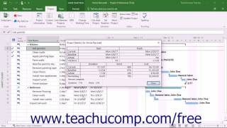 Project 2016 Tutorial Monitoring Project Statistics Microsoft Training [upl. by Llehcram900]