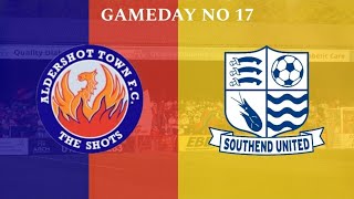 ALDERSHOT  SOUTHEND PLAY OUT DRAW  Aldershot vs Southend  Gameday No 17 [upl. by Aihsaei]