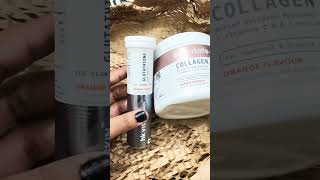 HK vitals Collagen and Glutathione for glowing skin youtubeshorts shortsvideo collagenforskincare [upl. by Ehctav]