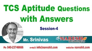 TCS Aptitude Questions with Answers Session  4  CRT Training [upl. by Hephzibah8]