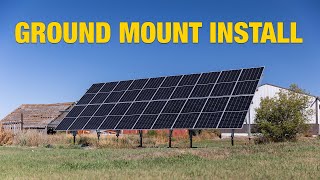 DIY Solar for Farms  Easy Ground Mounted Solar Panel Install Walkthrough [upl. by Eelsha]