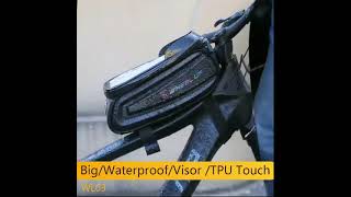 Rainproof Bike Bag Bicycle Frame Front Top Tube Bag [upl. by Aiak]