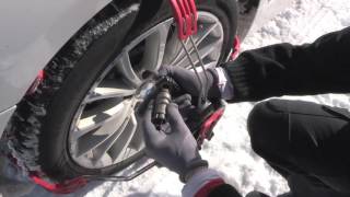 POLAIRE STEEL GRIP  CHAINE A NEIGE FRONTALE ACIER  DEMONTAGE SUR BMW [upl. by Anglo]