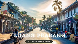 Streets of Luang Prabang laos cinematic travel [upl. by Esimaj346]