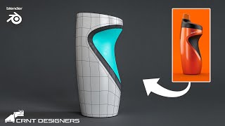 How to model this bottle design  blender subdivision surface modeling [upl. by Ellehcit]