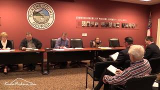 Pickens County Commissioners Work Session December 2016 [upl. by Alemrac]