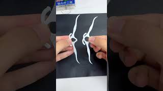 Dental floss and cotton swabs to make a simple version of Cupids arrow homemade toy handmade DI [upl. by Ahsieni]