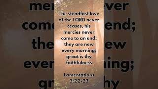 Bible verse of the Day Lamentations 3 V22  23 [upl. by Yntruoc]