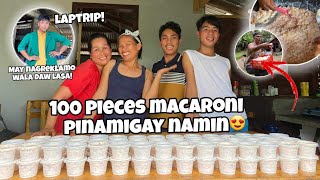 LAST VLOG NA KASAMA SI AN AN 100 PIECES NA MACARONI PINAMIGAY NAMIN KATAS NI VLOG LAPTRIP [upl. by Dougald]