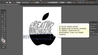 Como hacer caligrama en Illustrator [upl. by Viv]