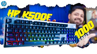 HP K500F Gaming Keyboard  Best Gaming Keyboard under 1000 in 2023  unboxing amp reviewtechboxhindi [upl. by Neoma974]