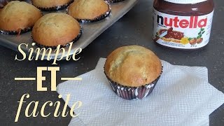 Muffins à la Banane et Nutella en Quelques Minutes [upl. by Aenyl]