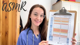 ASMR Medical Student Examines You  Realistic Observation Chart  FULL Observations amp Vital Signs [upl. by Einnod215]